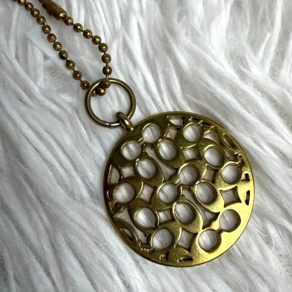 Coach Handbags - 1.5" COACH Circle Script Fob Bag Charm Hang tag Hangtag